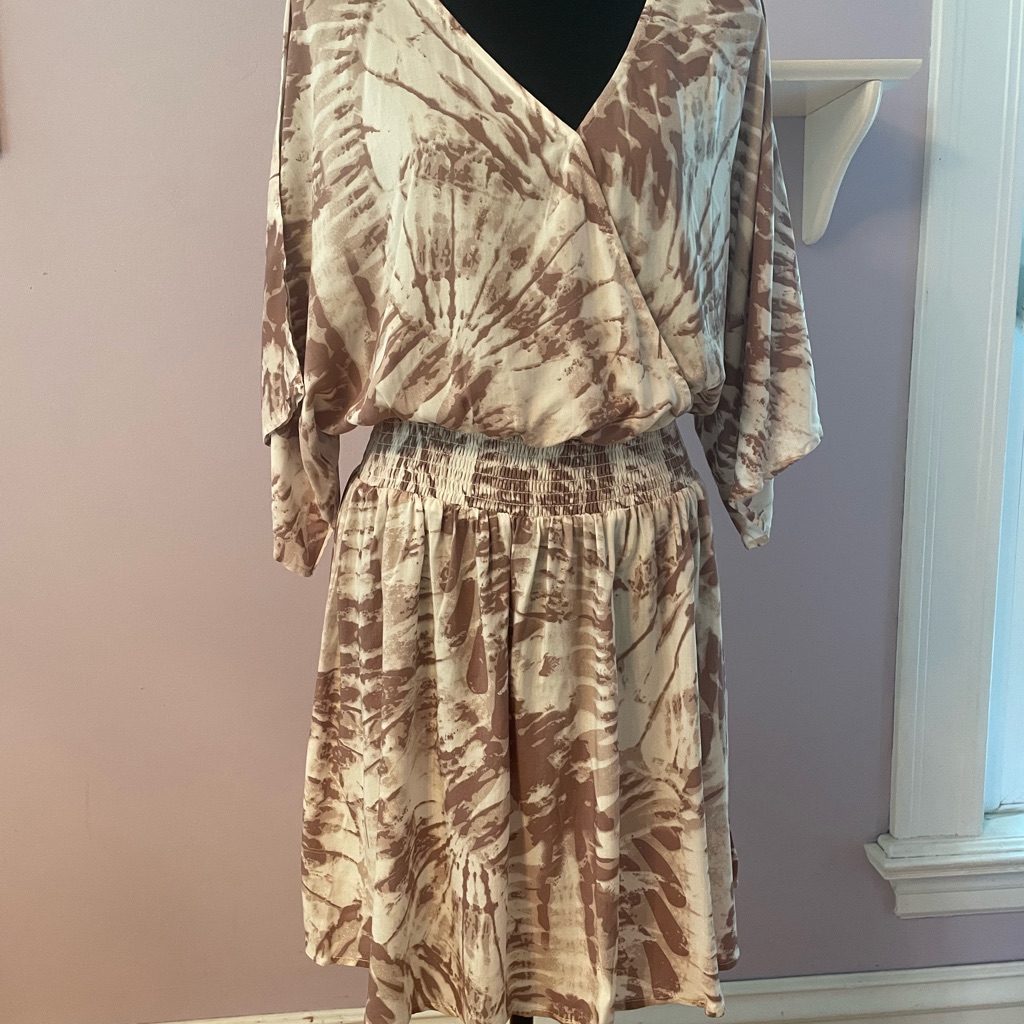 Kori America Women’s Tie-Dye V-Neck Dress